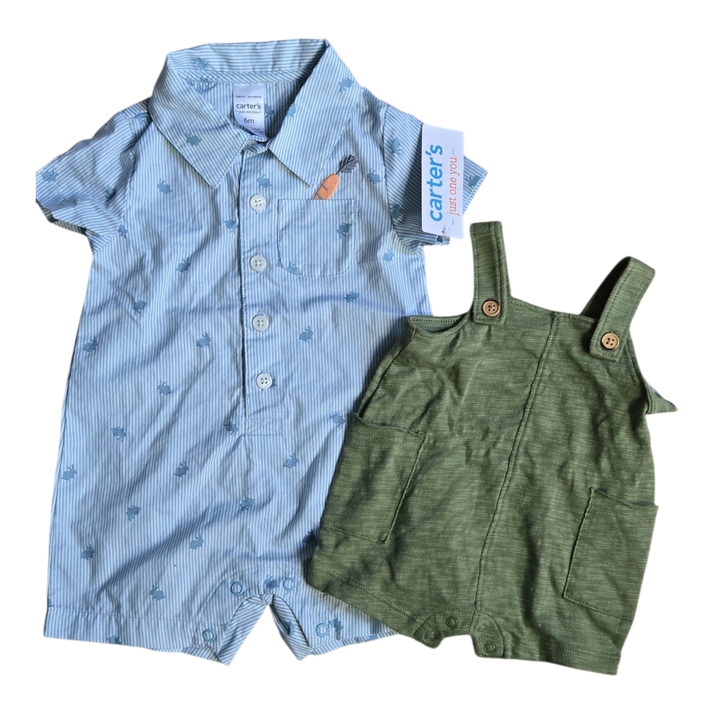 Carter's Romper And Cat & Jack Romper Bundle